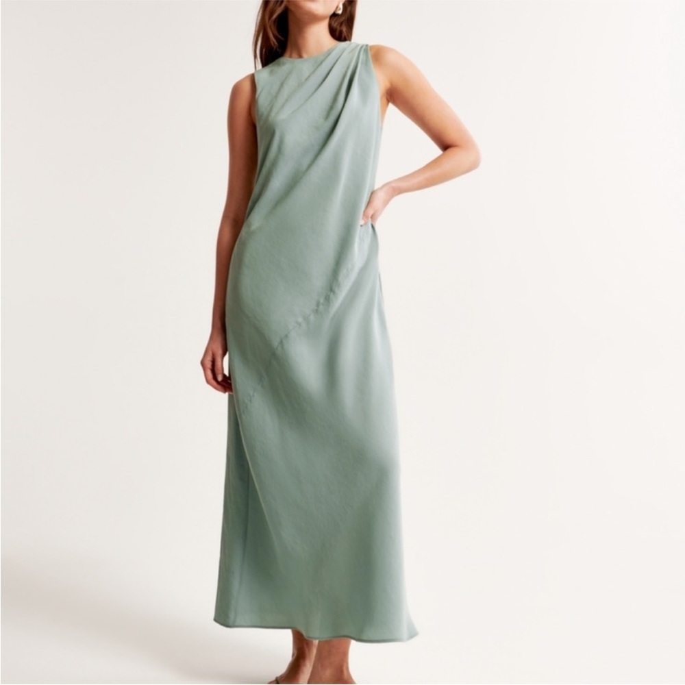 EUC A&F high neck column midi dress